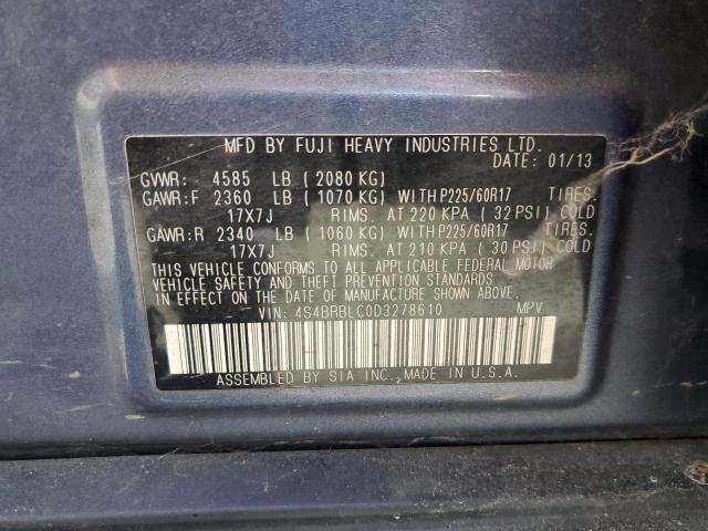 2013 SUBARU OUTBACK 2. - 4S4BRBLC0D3278610