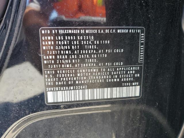 2018 VOLKSWAGEN TIGUAN SE - 3VV2B7AX8JM132642