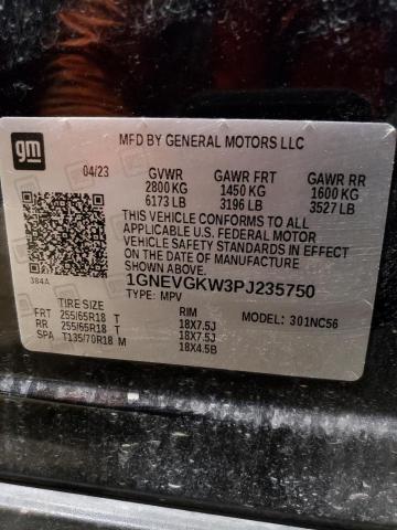 2023 CHEVROLET TRAVERSE L - 1GNEVGKW3PJ235750