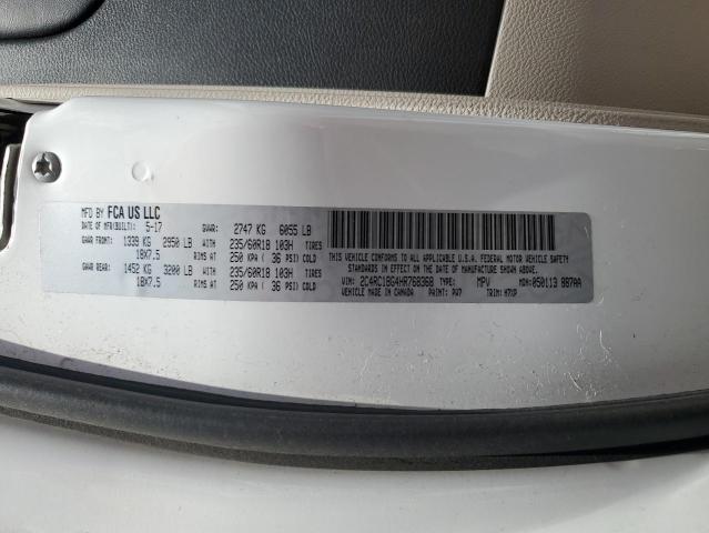 2017 CHRYSLER PACIFICA T - 2C4RC1BG4HR768368
