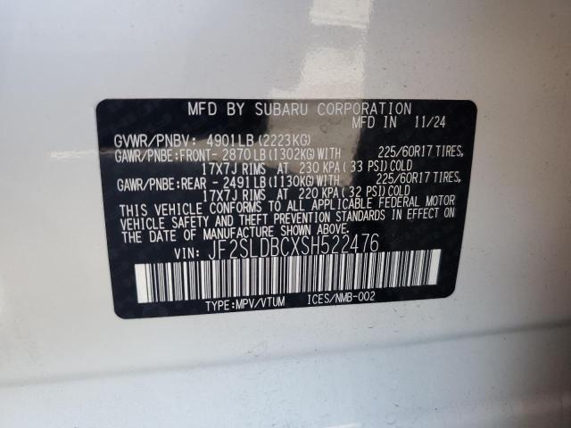 2025 SUBARU FORESTER P - JF2SLDBCXSH522476