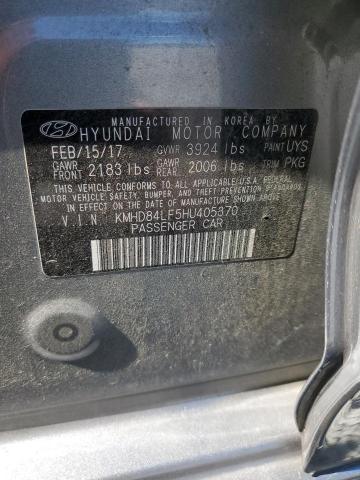 2017 HYUNDAI ELANTRA SE - KMHD84LF5HU405370