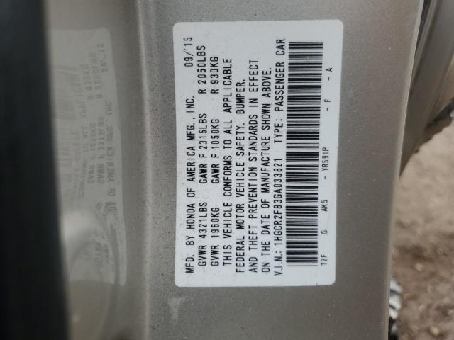 2016 HONDA ACCORD EXL - 1HGCR2F83GA033821