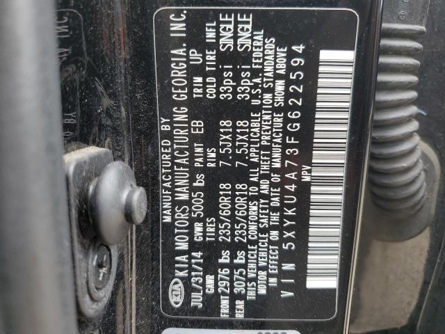 2015 KIA SORENTO EX - 5XYKU4A73FG622594