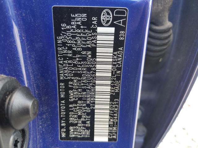 2016 TOYOTA COROLLA L - 2T1BURHE7GC678505