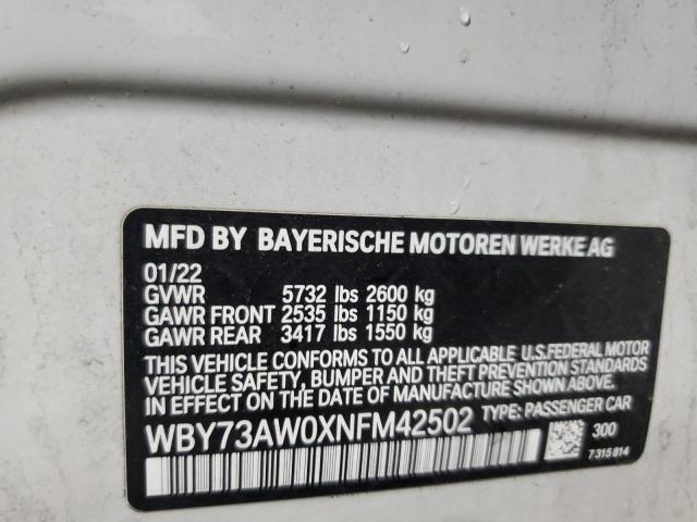 2022 BMW I4 EDRIVE - WBY73AW0XNFM42502