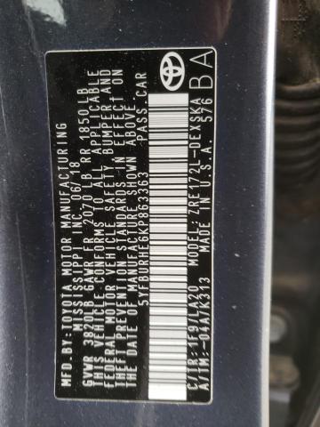 2019 TOYOTA COROLLA L - 5YFBURHE6KP863363