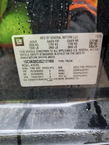 2016 CHEVROLET SILVERADO - 1GCVKSEC9GZ137488