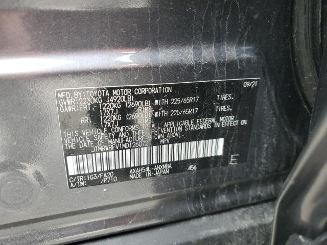 2021 TOYOTA RAV4 XLE - JTMRWRFV1MD126072