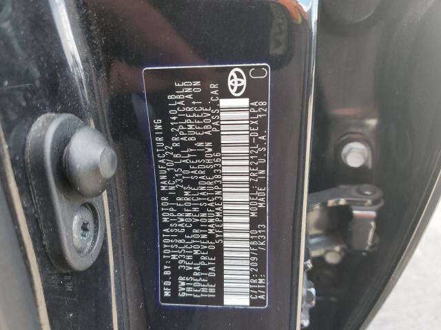 2022 TOYOTA COROLLA LE 5YFEPMAE3NP383366