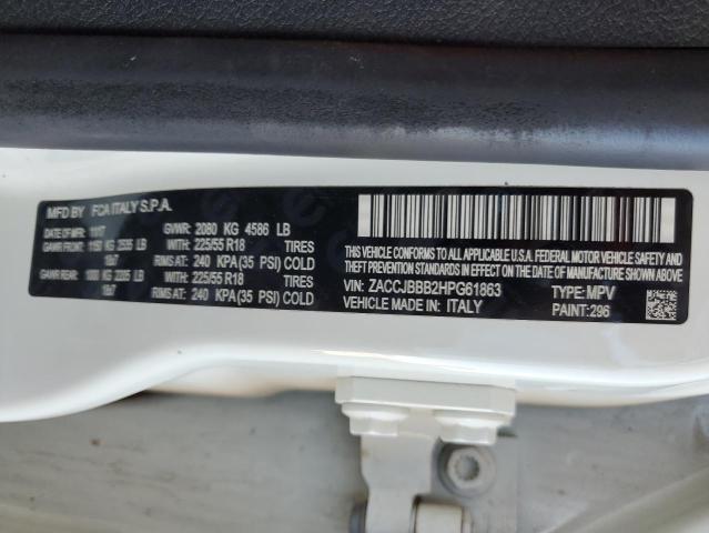 2017 JEEP RENEGADE L ZACCJBBB2HPG61863