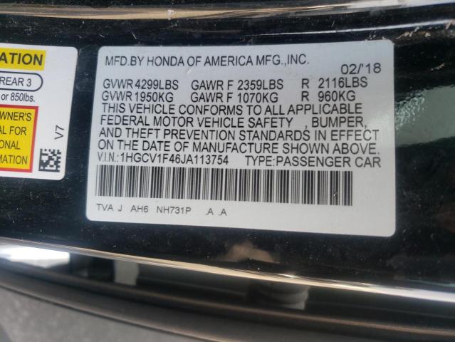 2018 HONDA ACCORD EX - 1HGCV1F46JA113754