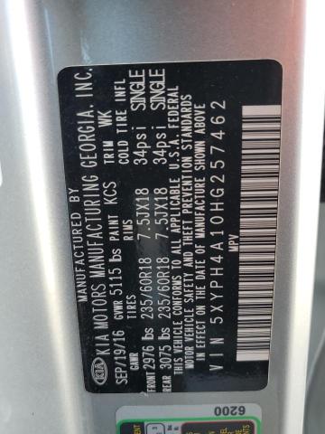 2017 KIA SORENTO EX - 5XYPH4A10HG257462