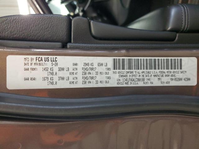 2020 JEEP GRAND CHER - 1C4RJFAG4LC380188
