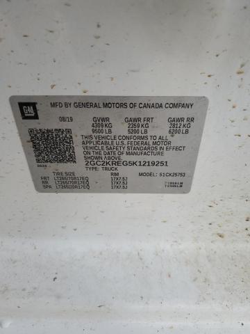 2019 CHEVROLET SILVERADO - 2GC2KREG5K1219251