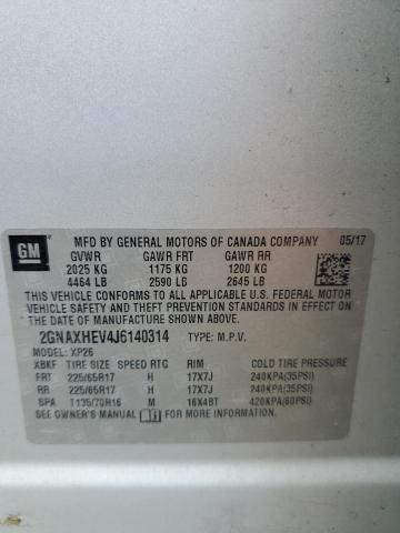 2018 CHEVROLET EQUINOX LS 2GNAXHEV4J6140314