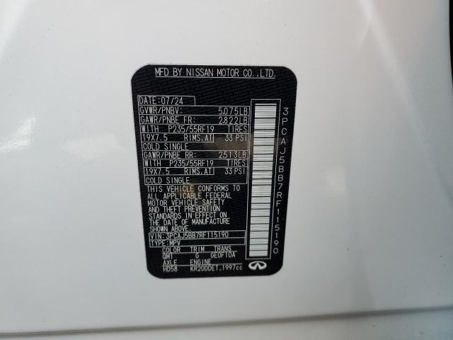 2024 INFINITI QX50 LUXE 3PCAJ5BB7RF115190