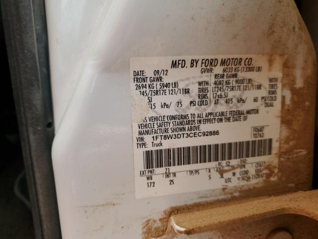2012 FORD F350 SUPER - 1FT8W3DT3CEC92886