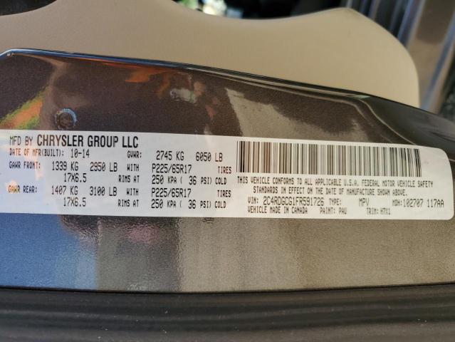 2015 DODGE GRAND CARA 2C4RDGCG1FR591726