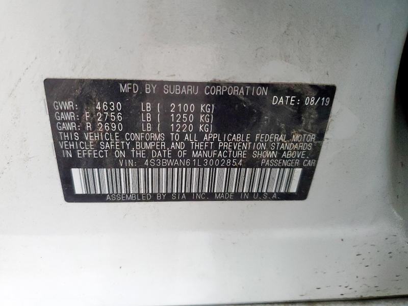 2020 SUBARU LEGACY LIM - 4S3BWAN61L3002854