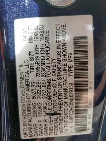 2021 ACURA RDX ADVANC 5J8TC2H7XML029139