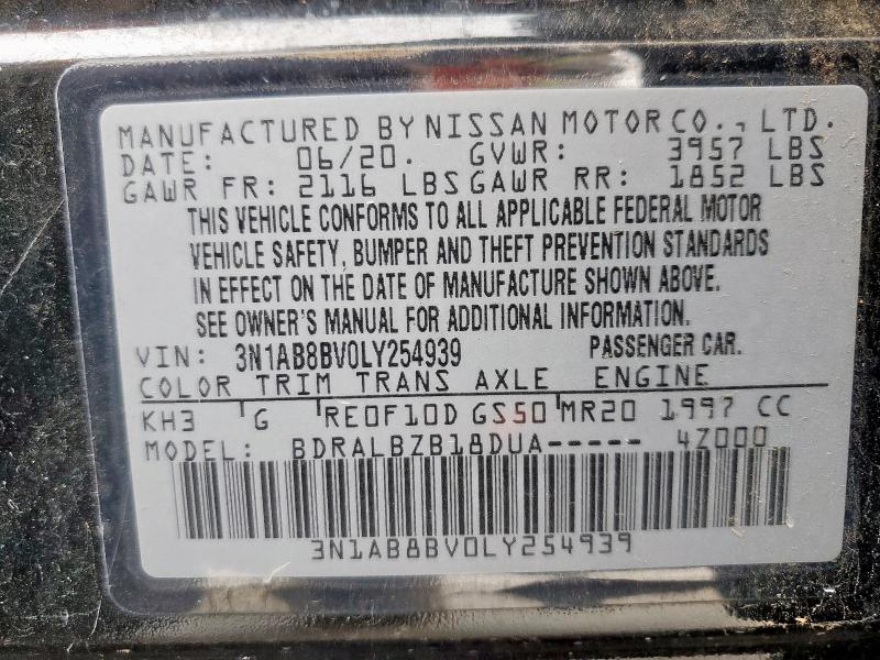 2020 NISSAN SENTRA S - 3N1AB8BV0LY254939