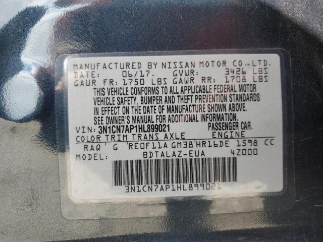 2017 NISSAN VERSA S - 3N1CN7AP1HL899021