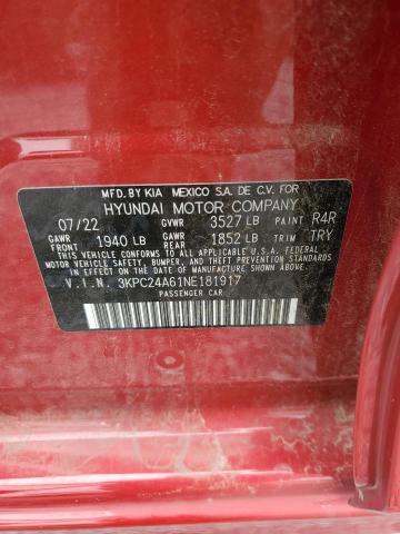 2022 HYUNDAI ACCENT SE - 3KPC24A61NE181917