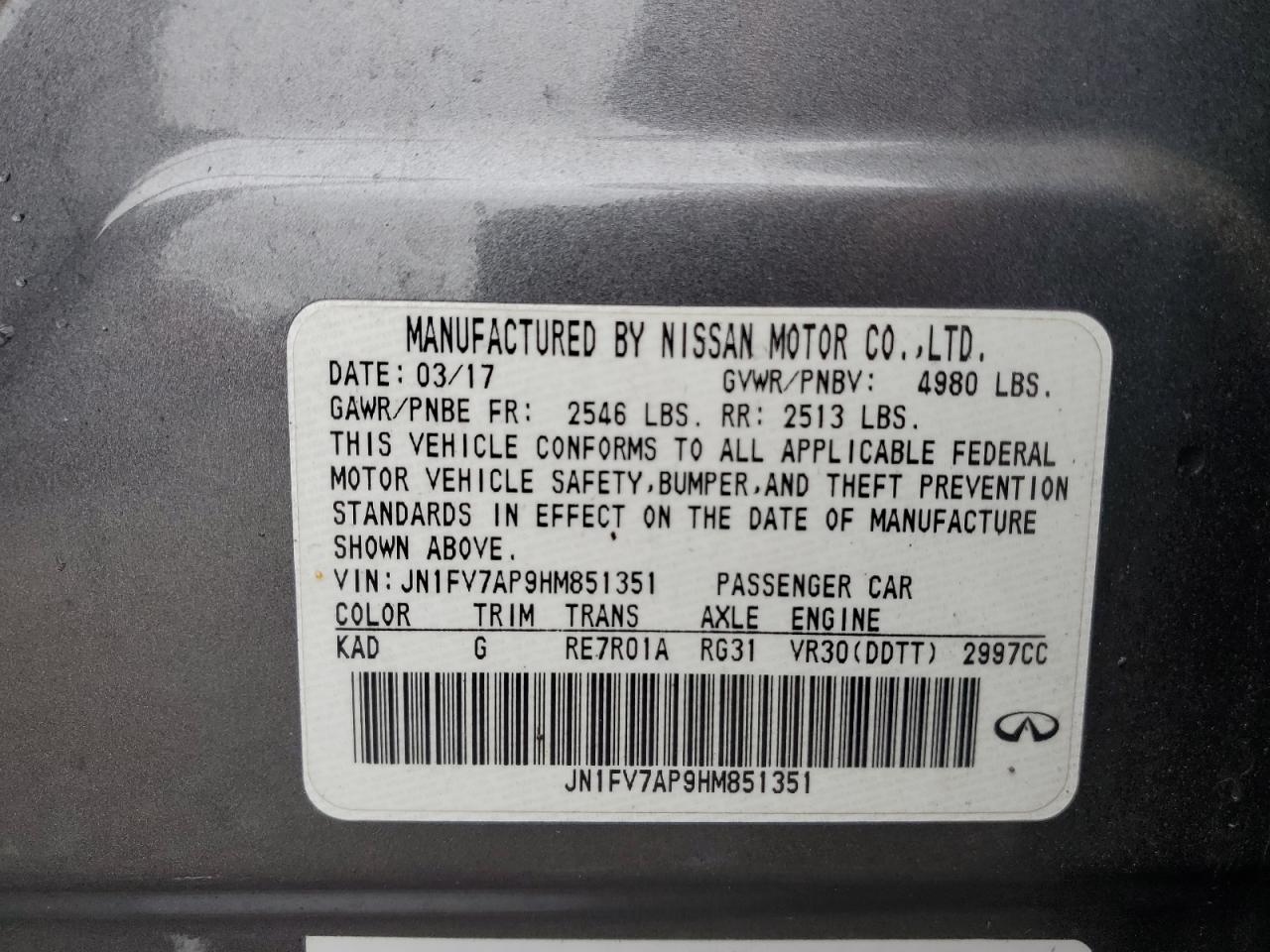 INFINITI Q50 RED SPORT 400