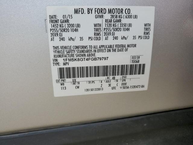 2015 FORD EXPLORER S - 1FM5K8GT4FGB79797