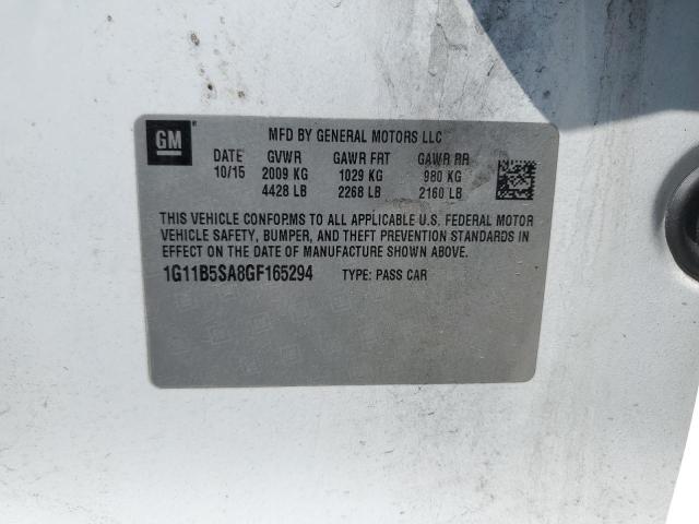 2016 CHEVROLET MALIBU LIM 1G11B5SA8GF165294