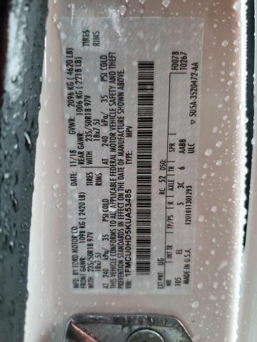 2019 FORD ESCAPE SEL - 1FMCU0HD5KUA53485
