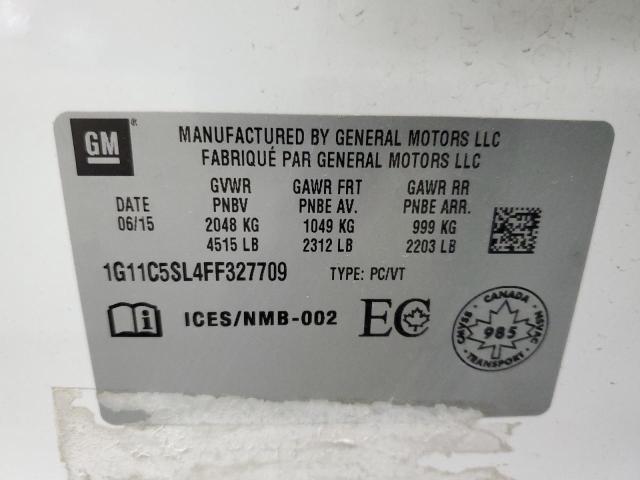 2015 CHEVROLET MALIBU 1LT 1G11C5SL4FF327709