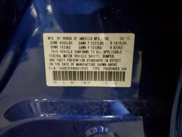 2016 ACURA ILX PREMIU 19UDE2F89GA014352