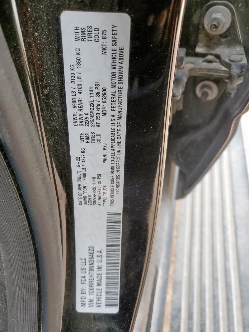 2022 RAM 1500 LIMIT 1C6RREHT9NN364623