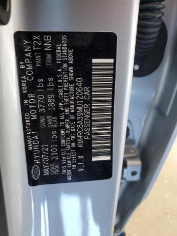 2021 HYUNDAI VENUE SEL - KMHRC8A39MU120640