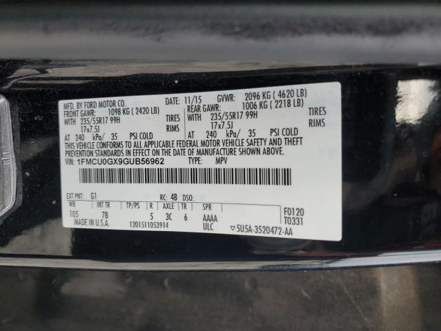 2016 FORD ESCAPE SE - 1FMCU0GX9GUB56962