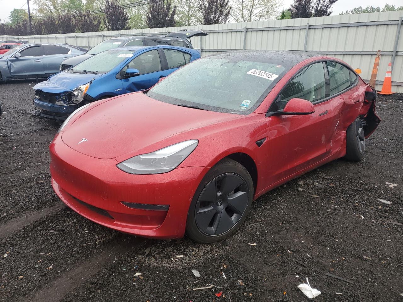 Lot #3296888826 2022 TESLA MODEL 3