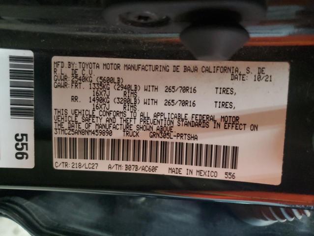 2022 TOYOTA TACOMA DOU - 3TMCZ5AN8NM459890
