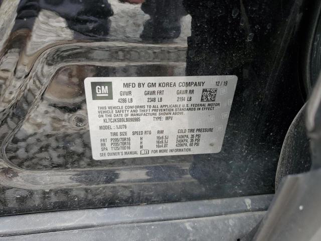 2020 CHEVROLET TRAX LS - KL7CJKSB9LB090985