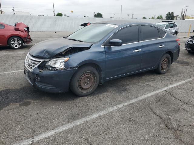 NISSAN SENTRA S 2014 blue sedan 4d gas 1N4AB7AP1EN854403 photo #1