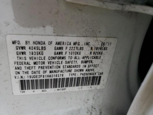 2017 ACURA ILX PREMIU 19UDE2F81HA016579