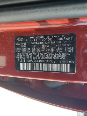 2019 HYUNDAI TUCSON SE KM8J2CA48KU915932