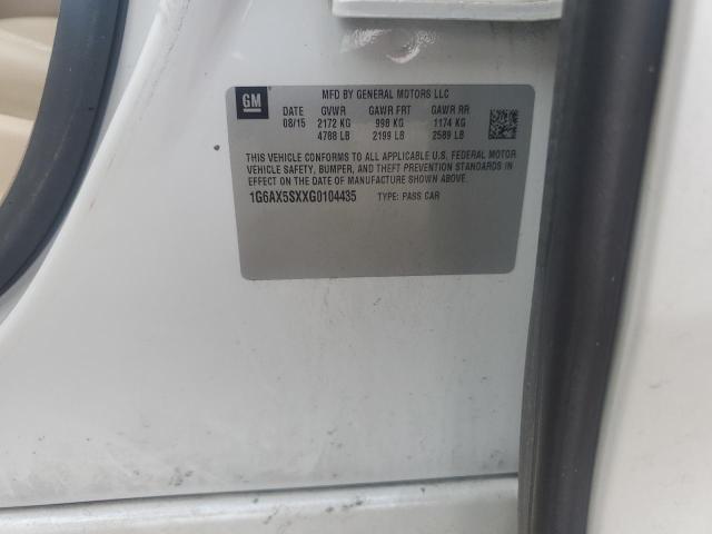 2016 CADILLAC CTS LUXURY 1G6AX5SXXG0104435