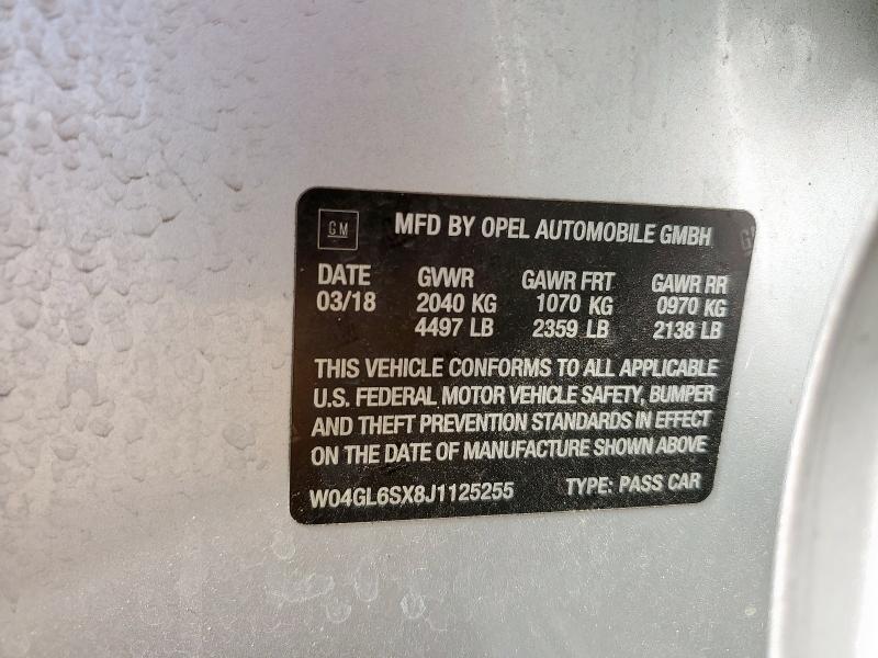 2018 BUICK REGAL PREF - W04GL6SX8J1125255
