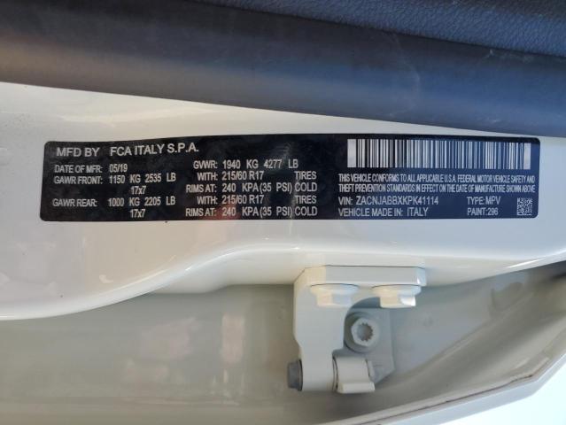 2019 JEEP RENEGADE L - ZACNJABBXKPK41114