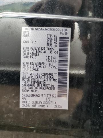 2016 INFINITI QX60 5N1AL0MM2GC517362