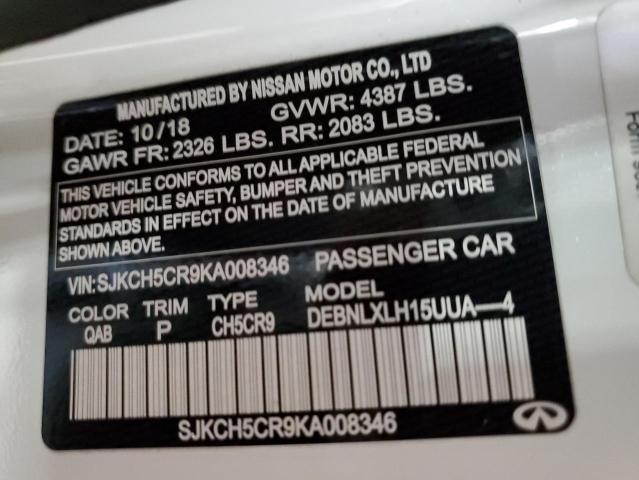 2019 INFINITI QX30 LUXE SJKCH5CR9KA008346