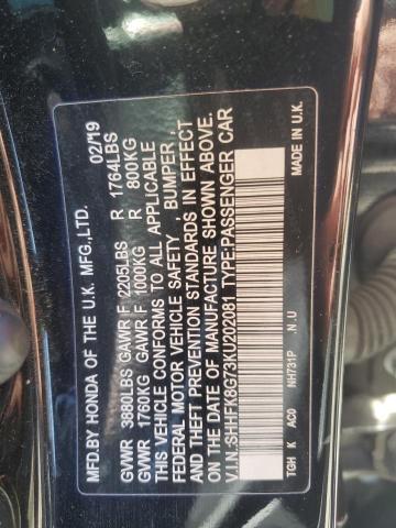 2019 HONDA CIVIC TYPE SHHFK8G73KU202081