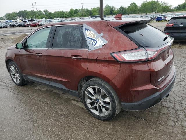 Vin: 2fmtk4k81fbb65785, lot: 58705465, ford edge titanium 20152